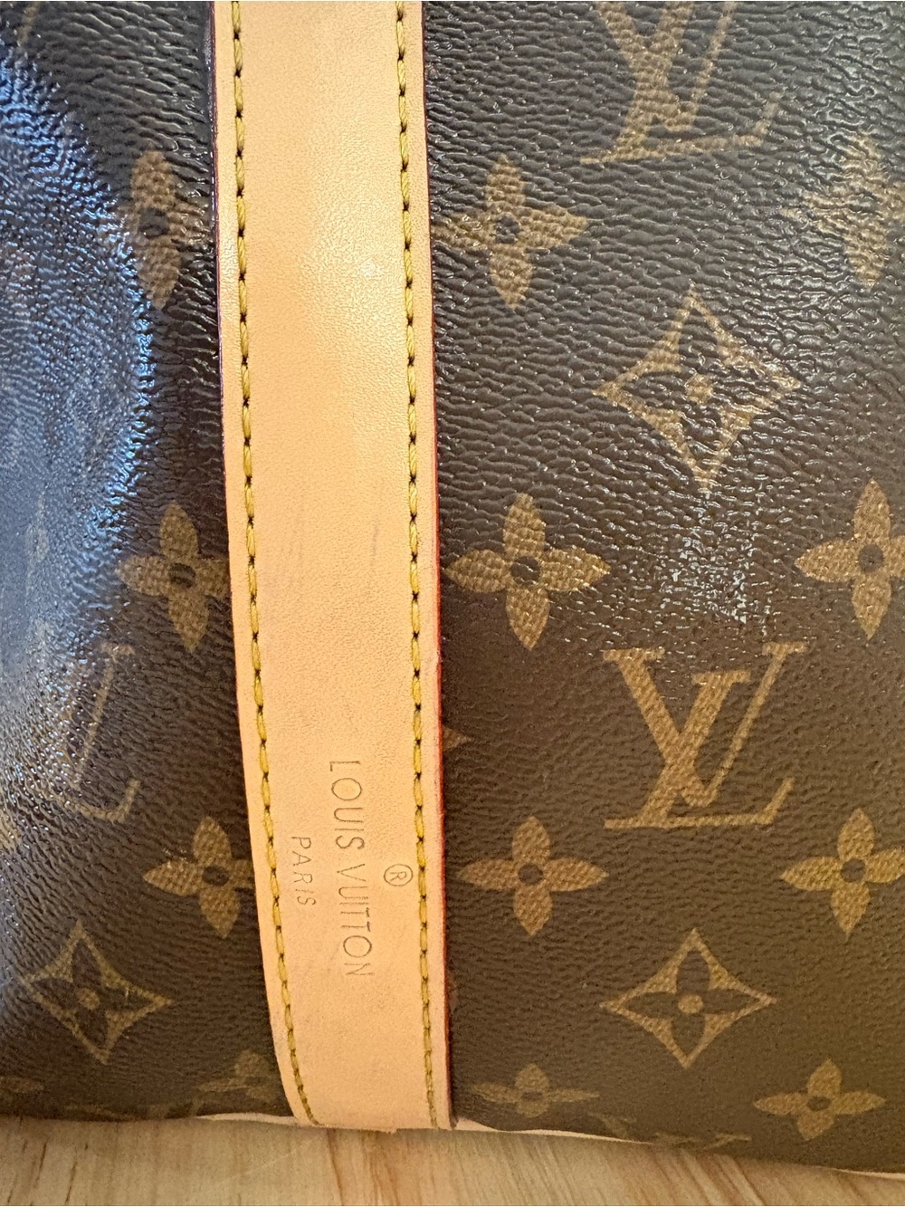 Monogram Canvas Travel Duffle Bag in Brown - Picture 6 of 10
